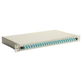 EQUIP Panel de empalme de fibra óptica 24 puertos LC-Duplex OM3 1U
