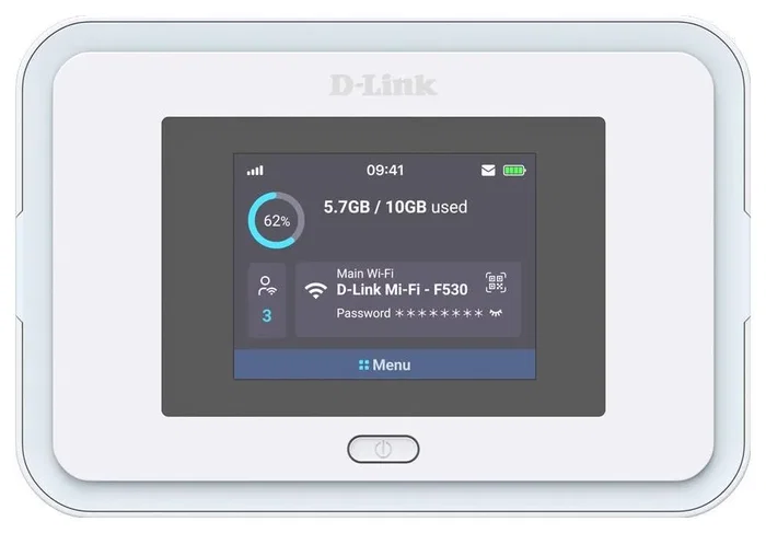 D-Link F530 5G NR AX3000 Wi-Fi 6 Mobile Hotspot Blanco