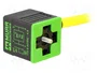 MURRELEKTRONIK Conector de Válvulas Versión A 4 Pines Hembra 24VDC 4A