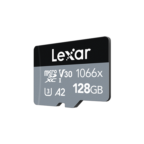 Lexar LMS1066128G-BNANG Tarjeta MicroSDXC Profesional 1066x de 128 GB UHS-I Clase 10, V30, U3, 160MB/s Lectura, 120MB/s Escritura