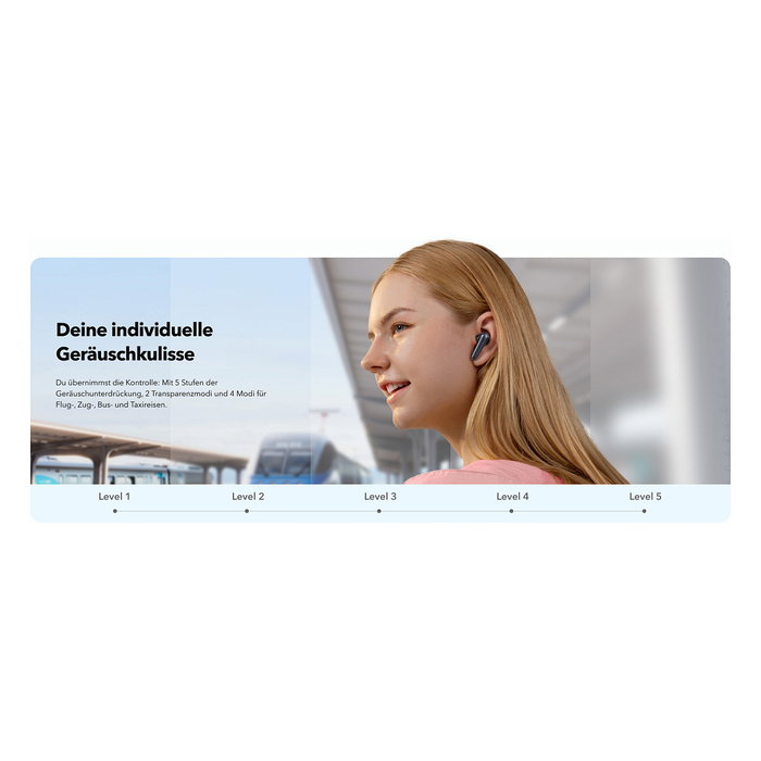 Anker Liberty 4 NC Auriculares Inalámbricos True-Wireless con Cancelación de Ruido Activa Negro