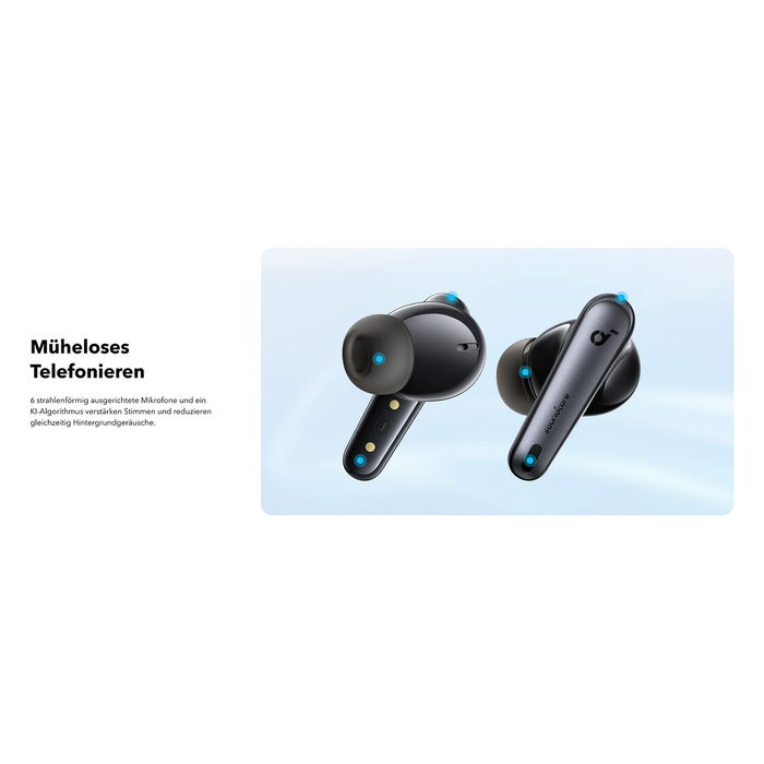 Anker Liberty 4 NC Auriculares Inalámbricos True-Wireless con Cancelación de Ruido Activa Negro