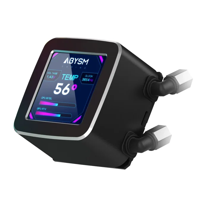 Abysm Oceanic LCD 360 ARGB con Pantalla LCD de 2,8'' y 3 Ventiladores de 120 mm Negro