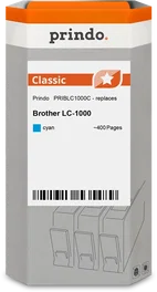 Prindo Classic compatible con Brother LC1000C cian Cartucho de tinta 400 páginas - Prindo