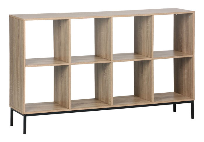 Inde Estantería Cubo 8 Compartimentos con Patas de Metal 118x29x72 cm