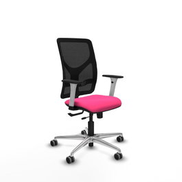 PIQUERAS Y CRESPO Silla de oficina Motilla Rosa con mecanismo Sincro/Traslack