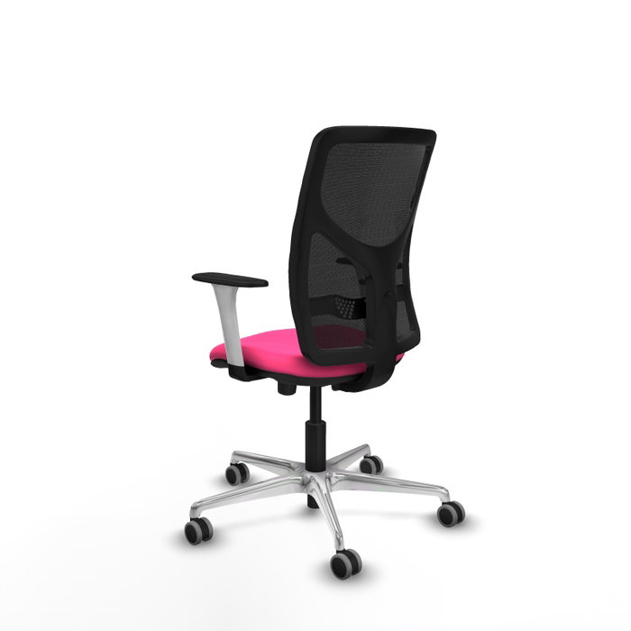 PIQUERAS Y CRESPO Silla de oficina Motilla Rosa con mecanismo Sincro/Traslack
