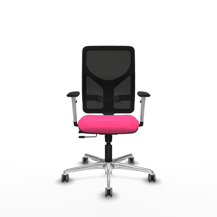 PIQUERAS Y CRESPO Silla de oficina Motilla Rosa con mecanismo Sincro/Traslack