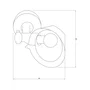 Neya Aplique de Pared Metal SKD-W1023, Diseño Elegante Retro, Luz E27 para Ambiente Cálido/Frío/Neutro, para Comedor, Dormitorio, Cocina