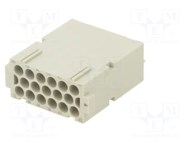 ILME MIXO Conector HDC Macho con Plantilla de Contacto de 17 Pines ILME MIXO Conector HDC Macho con Plantilla de Contacto de 17 Pines