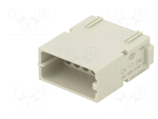 ILME MIXO Conector HDC Macho con Plantilla de Contacto de 17 Pines ILME MIXO Conector HDC Macho con Plantilla de Contacto de 17 Pines