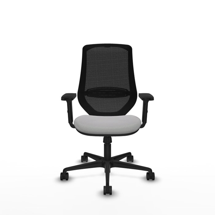 PIQUERAS Y CRESPO Silla de oficina Mardos con mecanismo Sincro, Gris claro y Negro