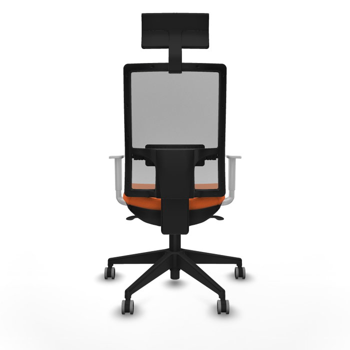 PIQUERAS Y CRESPO Silla de oficina Horna con mecanismo Sincro, Naranja y Gris PIQUERAS Y CRESPO Silla de oficina Horna con mecanismo Sincro, Naranja y Gris