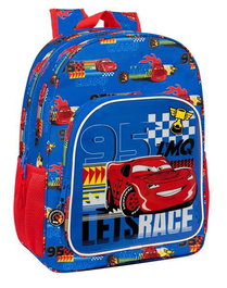 Mochila Escolar Cars Race ready Azul 33 x 42 x 14 cm