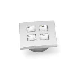 GIUSTI Tirador Zamak Cristal Swarovski 36X36 Elegir Acabado Cromo