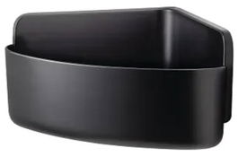 Cesta Ducha Tesa Lavaa Autoadhesiva Mediana Esquinera Negra