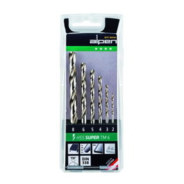 ALPEN Estuche de Brocas HSS Pro 6 Piezas