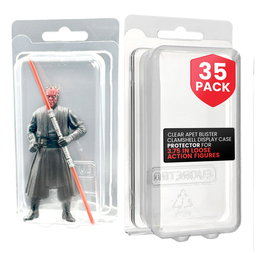 Caja de PET Clamshell pack de 35 Protector para figuras articuladas XL