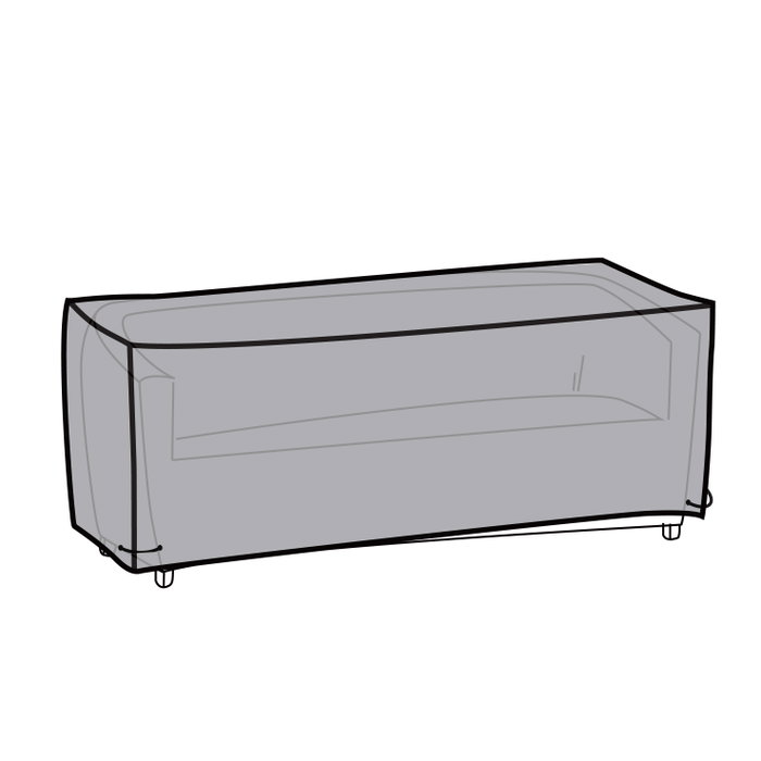 DKD Home Decor Funda de Poliéster para Sofá, Gris Oscuro