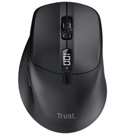 Trust Zevo Mouse Inalámbrico Bluetooth/2.4 GHz, 6 Botones, 1200-3200 DPI Ajustable, Recargable, Color Negro