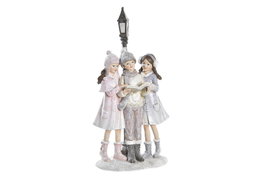 DKD Home Decor Figura de Resina Farola Beige