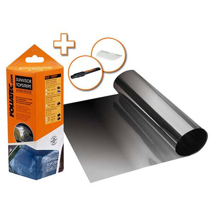 Foliatec FO1710 Tira Antideslumbramiento Negra 19 x 150 cm para Cristales - Protección UV, Reducción de Calor y Mayor Privacidad Foliatec FO1710 Tira Antideslumbramiento Negra 19 x 150 cm para Cristales - Protección UV, Reducción de Calor y Mayor Privacidad