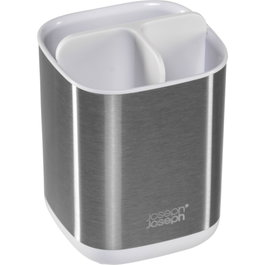 Joseph Joseph EasyStore Toothbrush Holder Silver / White