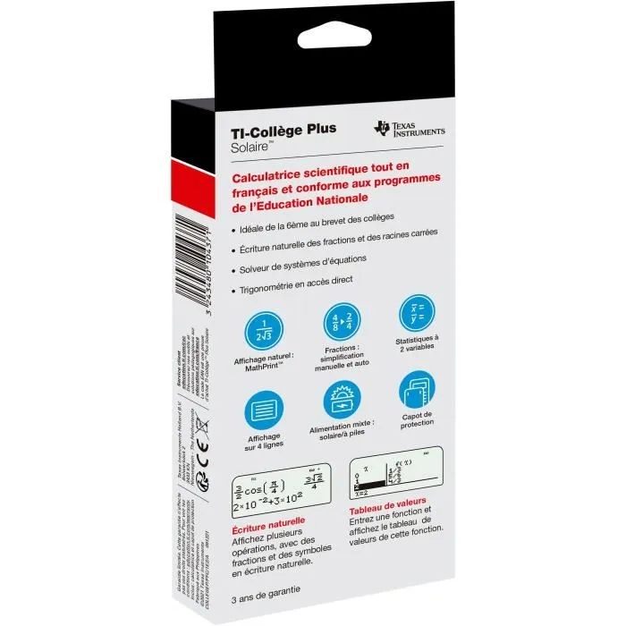 Texas Instruments Calculadora Científica TI College Plus Texas Instruments Calculadora Científica TI College Plus
