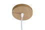 DKD Home Decor Lámpara de Techo Urbana Hecha a Mano de Bambú, Color Natural, para Bombilla E27, 40 x龙x 40 cm