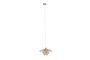 DKD Home Decor Lámpara de Techo Urbana Hecha a Mano de Bambú, Color Natural, para Bombilla E27, 40 x龙x 40 cm