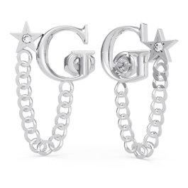Guess UBE70156 Pendientes de Acero Inoxidable Gris
