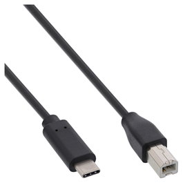 InLine Cable USB 2.0 Tipo C a Tipo B Negro 2m