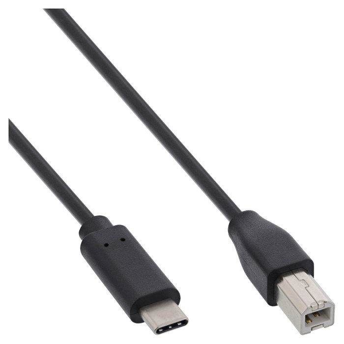 InLine Cable USB 2.0 USB C a USB B de 2m Negro InLine Cable USB 2.0 USB C a USB B de 2m Negro