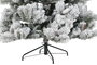 DKD Home Decor Árbol de Navidad Baqueira Alpina Nevado Blanco/Verde 210 cm 350 Leds
