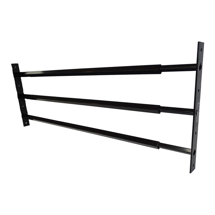Mottez Barra de seguridad extensible de 3 barras, 99 - 188 cm, Negro Mottez Barra de seguridad extensible de 3 barras, 99 - 188 cm, Negro