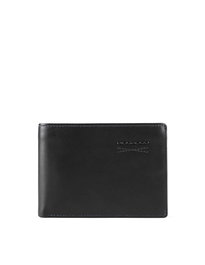 Obidos, Cartera de cuero, Delgado, PU257W110R-N, Negro, Para hombres