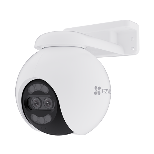 EZVIZ H80x Dual 4K Cámara IP Esférica 8MP para Interior y Exterior - Visión Nocturna 30m, WiFi, Montaje Techo/Pared, Blanco, CS-H80X-R100-8G82WKFL