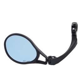XLC MR-K28 Retrovisor Izquierdo Manillar 21-26 mm Ángulo Ajustable Negro Cristal Azul Speed Pedelec