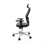 PIQUERAS Y CRESPO Silla de oficina Jorquera con mecanismo sincro, Gris y Negro