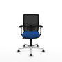PIQUERAS Y CRESPO Silla de oficina Yunquera con mecanismo Sincro, Azul y Negro