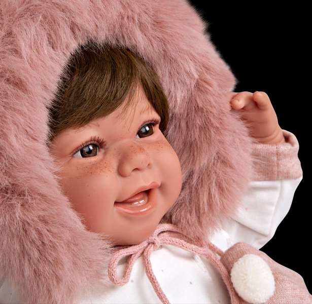 Muñecas Arias Muñeca Elegance 45 cm Zoe Rosa con Manoplas (Muñeco de Peso)