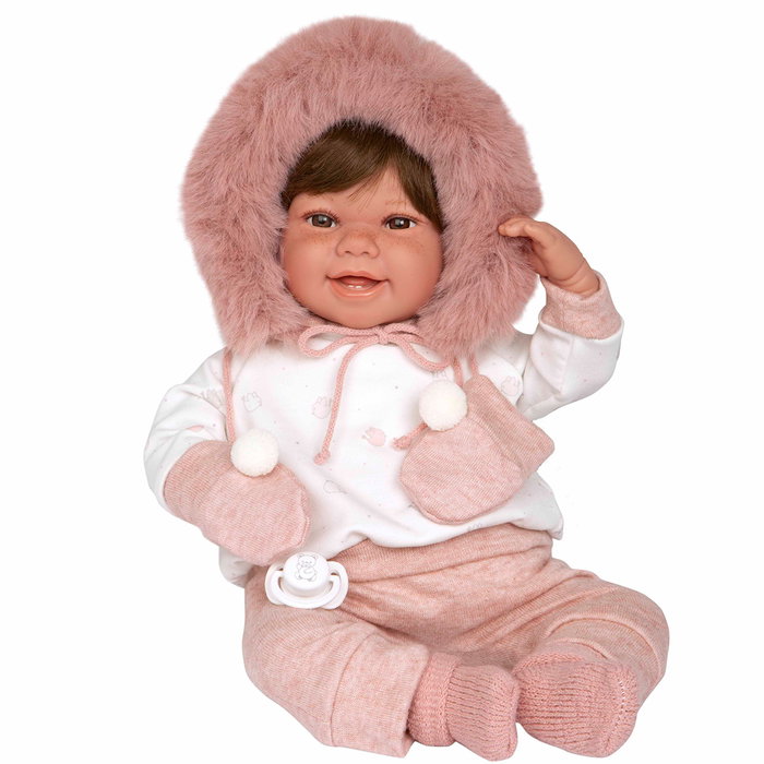 Muñecas Arias Elegance Zoe 45 cm Rosa con Manoplas