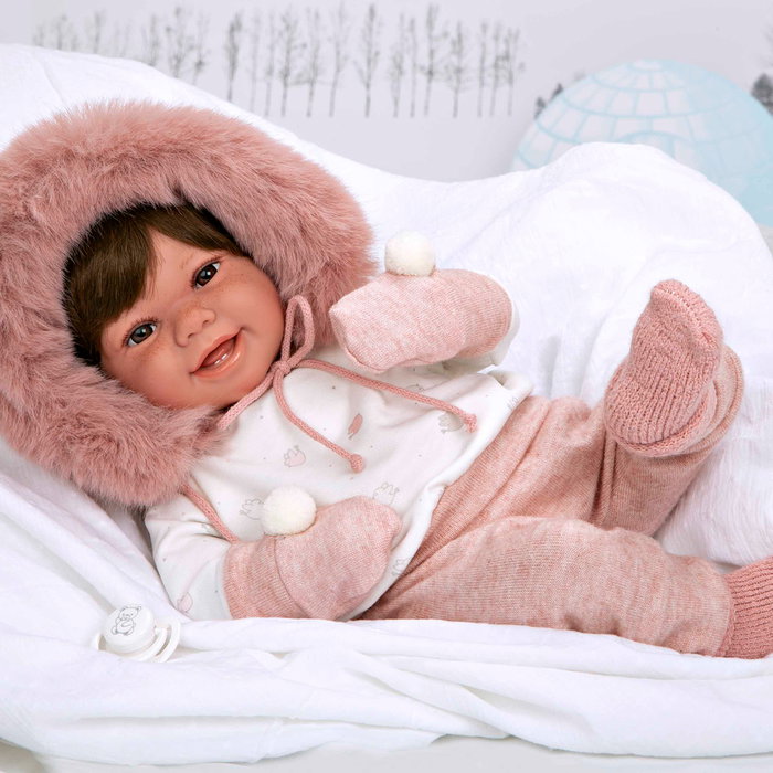 Muñecas Arias Elegance Zoe 45 cm Rosa con Manoplas