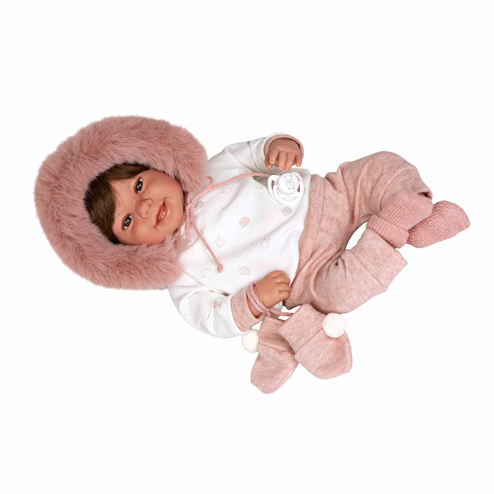 Muñecas Arias Elegance Zoe 45 cm Rosa con Manoplas
