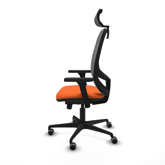 PIQUERAS Y CRESPO Silla de oficina Cilanco con mecanismo Sincro, Naranja y Gris PIQUERAS Y CRESPO Silla de oficina Cilanco con mecanismo Sincro, Naranja y Gris