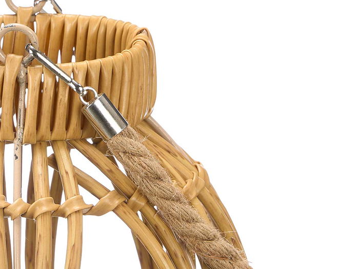 Ibergarden Farol Esfera Mediano Marron, Plastico y Cristal, Dimensiones 20x25x20 cm (Ancho x Alto x Largo) (Set de 12)