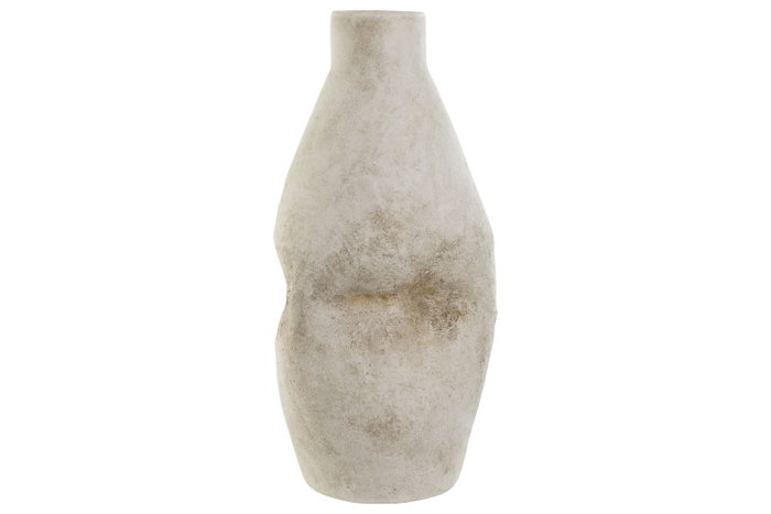 DKD Home Decor Jarrón de Gres Marrón Desgastado DKD Home Decor Jarrón de Gres Marrón Desgastado