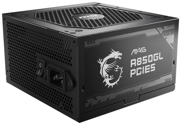 MSI MAG A850GL PCIE5 850W 80 PLUS Gold Totalmente Modular Negro MSI MAG A850GL PCIE5 850W 80 PLUS Gold Totalmente Modular Negro