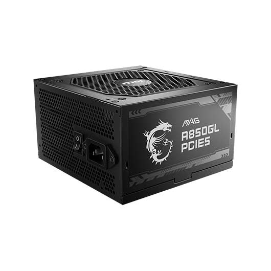 MSI MAG A850GL PCIE5 850W 80 PLUS Gold Totalmente Modular Negro MSI MAG A850GL PCIE5 850W 80 PLUS Gold Totalmente Modular Negro