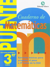 NADAL EDARCA EDITORIAL, Puente Cuaderno Matemáticas 3º ESO - NADAL EDARCA EDITORIAL